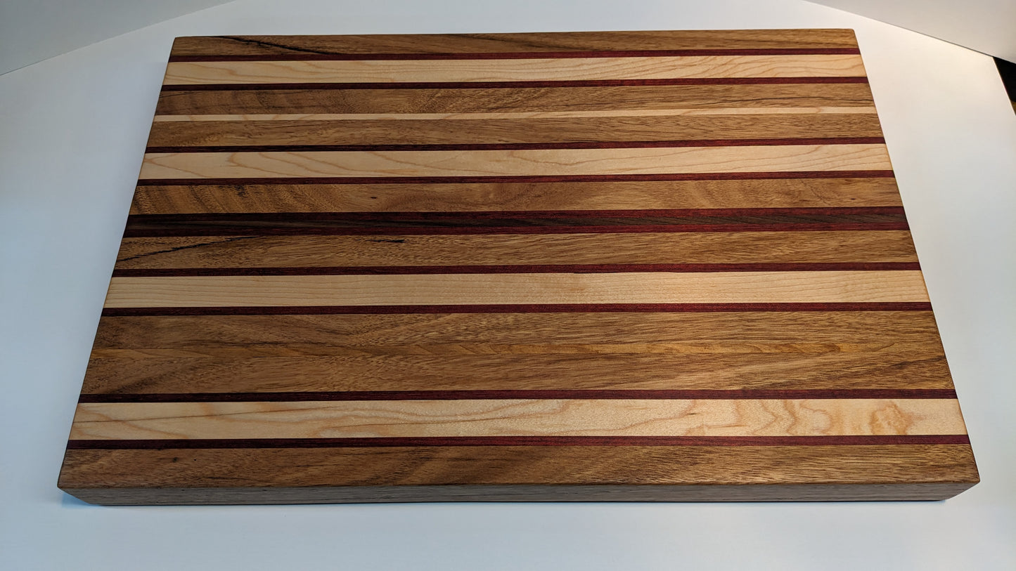 Premium Handcrafted Hardwood Chopping Board (40mm x 305mm x 460mm) with Complimentary Board Butter