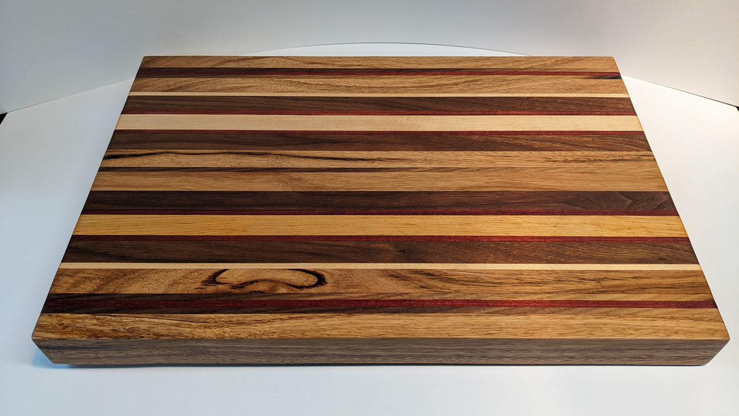 Premium Handcrafted Hardwood Chopping Board (40mm x 305mm x 460mm) with Complimentary Board Butter
